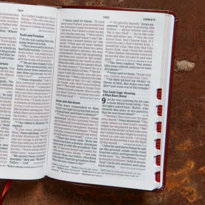 CSB Large Print Personal Size Reference Bible, Brown LeatherTouch, Indexed