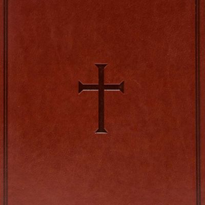 CSB Large Print Personal Size Reference Bible, Brown LeatherTouch, Indexed