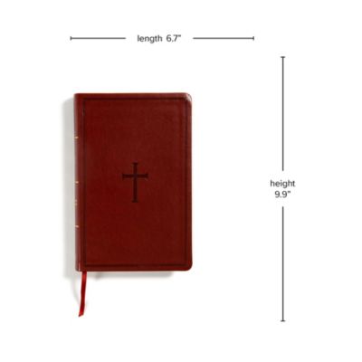 CSB Giant Print Reference Bible, Brown LeatherTouch, Indexed