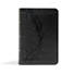 CSB Large Print Compact Reference Bible, Charcoal LeatherTouch