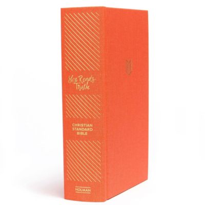 CSB She Reads Truth Bible, Poppy Linen Cloth Over Board, Indexed