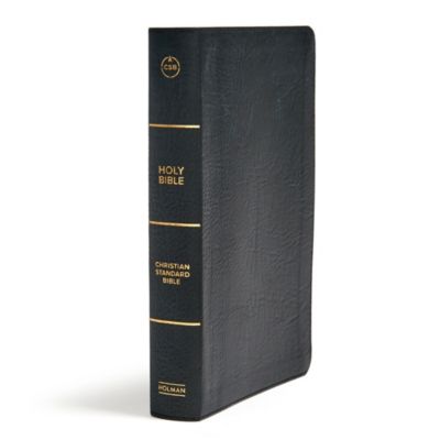 CSB Super Giant Print Reference Bible, Black LeatherTouch