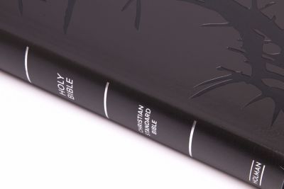 CSB Super Giant Print Reference Bible, Charcoal LeatherTouch