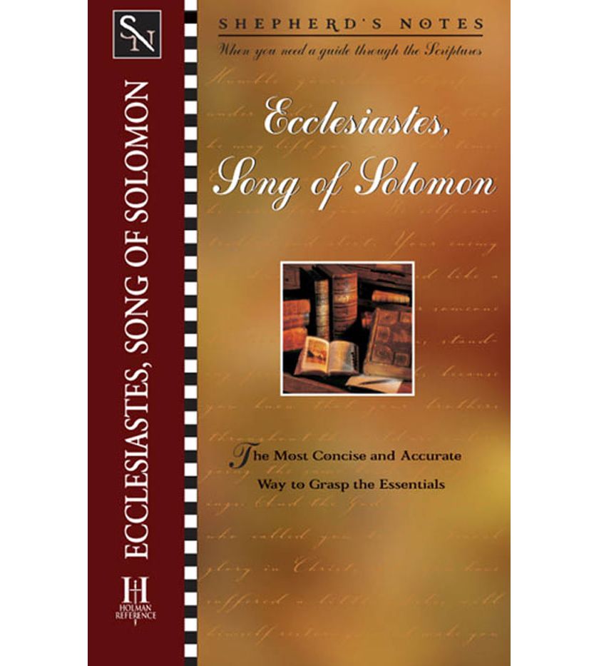 eBook - Shepherd's Notes: Ecclesiastes/Song of Solomon | Lifeway