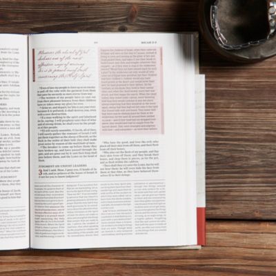 KJV Spurgeon Study Bible, Navy/Tan Cloth-over-Board