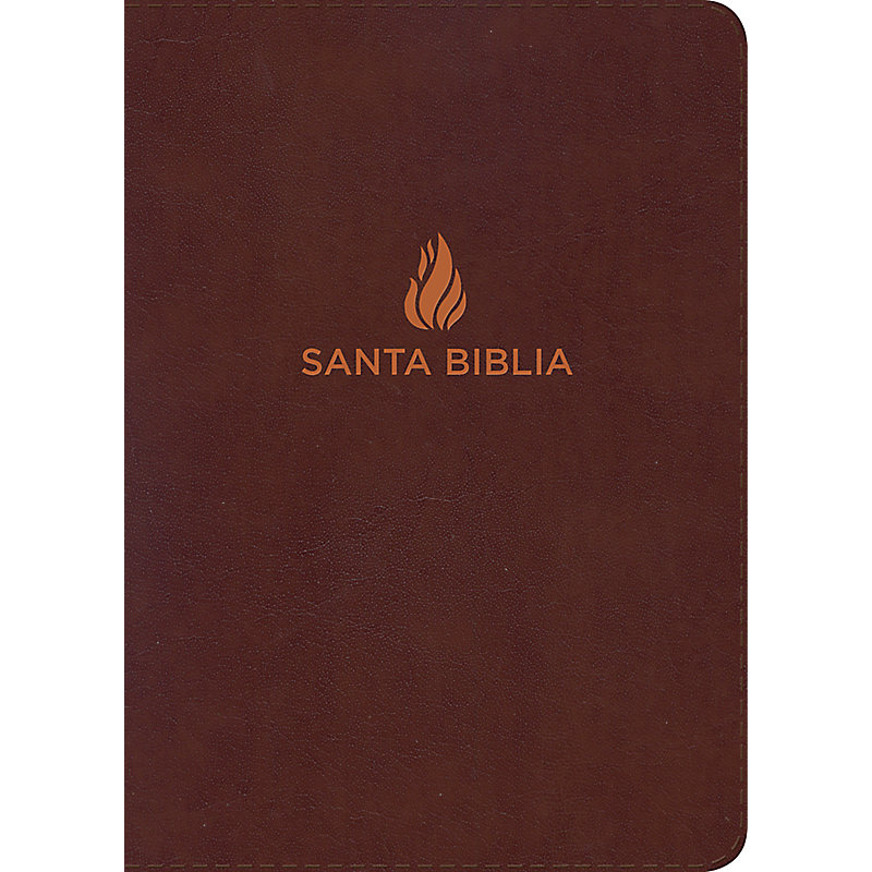 RVR 1960 Biblia Letra Grande Tamaño Manual marrón, piel fabricada
