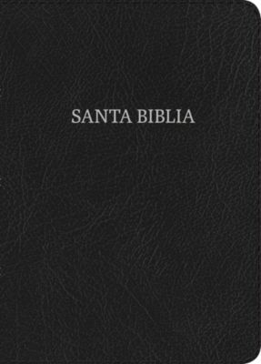 RVR 1960 Biblia Compacta Letra Grande, negro piel fabricada con índice