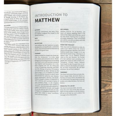 KJV Everyday Study Bible, Black LeatherTouch