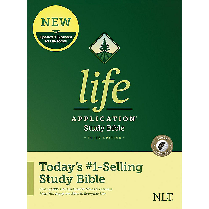 NLT Life Application Study Bible, Third Edition, Hardback, Indexed
