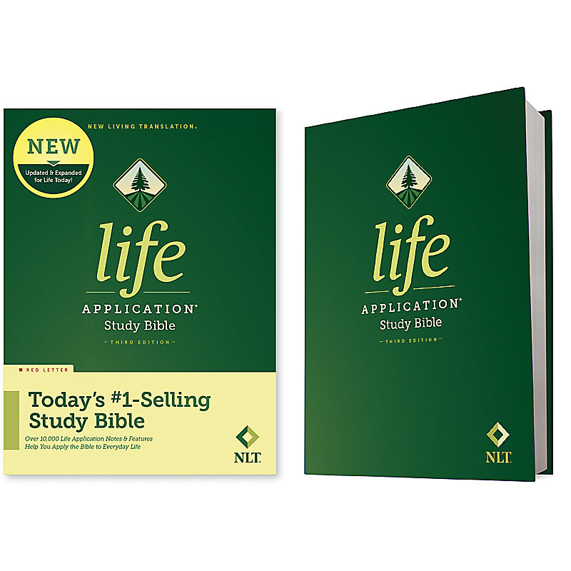 NLT Life Application Study Bible, Third Edition, Red Letter, Hardback