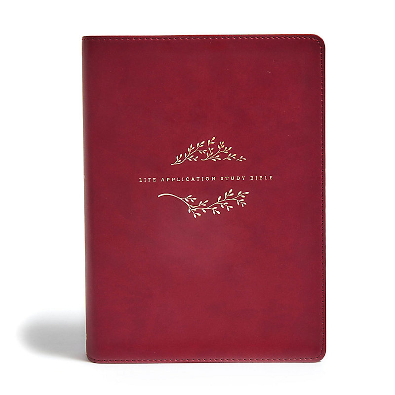 NIV Life Application Study Bible, Third Edition, Simulated Leather, Berry