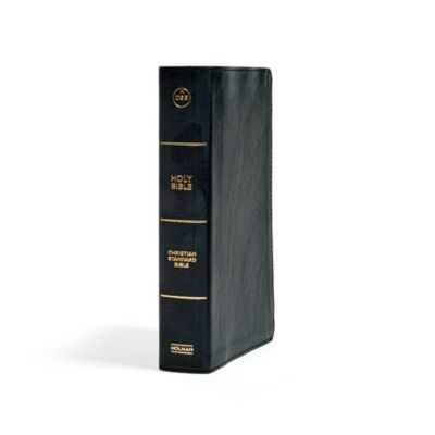 CSB Single-Column Personal Size Bible, Black LeatherTouch