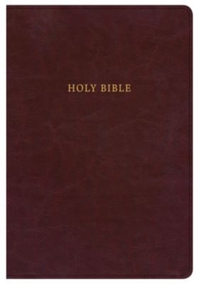 NKJV Super Giant Print Reference Bible, Classic Burgundy LeatherTouch ...