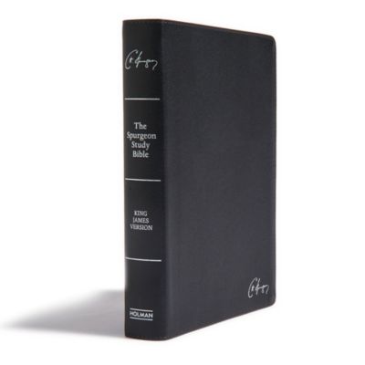 KJV Spurgeon Study Bible, Black Genuine Leather