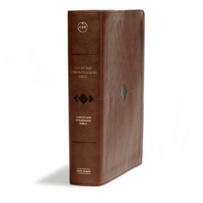 CSB Day-by-Day Chronological Bible, Brown Leathertouch
