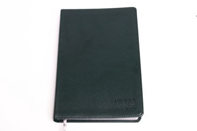 NVI Biblia del Pescador letra grande, verde símil piel