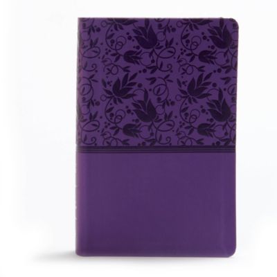 KJV Large Print Personal Size Reference Bible, Purple Leathertouch