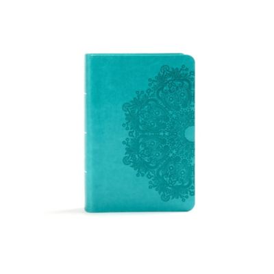 Kjv Large Print Compact Reference Bible Teal Leathertouch Lifeway