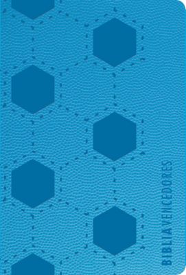 RVR 1960 Biblia vencedores, azul símil piel