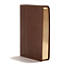 CSB Giant Print Center-Column Reference Bible, Brown LeatherTouch