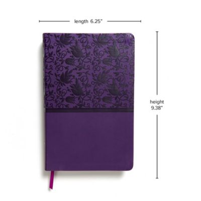 KJV Giant Print Reference Bible, Purple LeatherTouch, Indexed