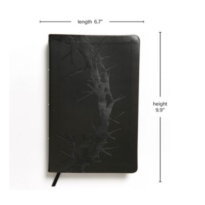KJV Giant Print Reference Bible, Charcoal LeatherTouch