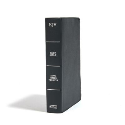 KJV Super Giant Print Reference Bible, Black Genuine Leather