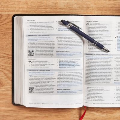 CSB Life Essentials Interactive Study Bible, Black Genuine Leather