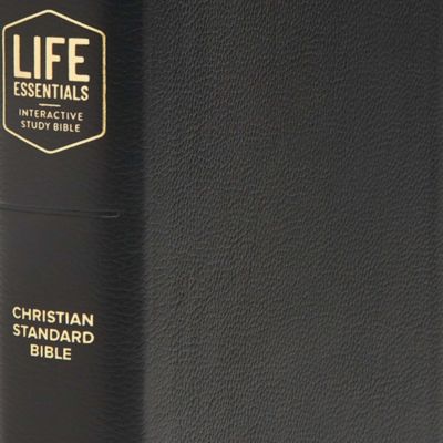 CSB Life Essentials Interactive Study Bible, Black Genuine Leather