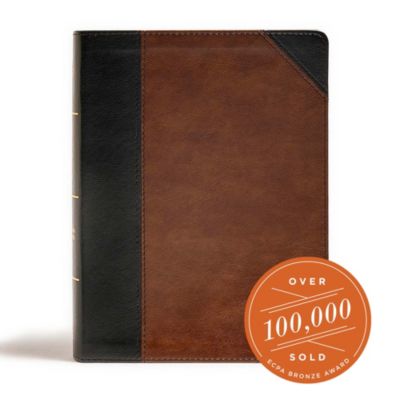 CSB Tony Evans Study Bible, Black/Brown LeatherTouch
