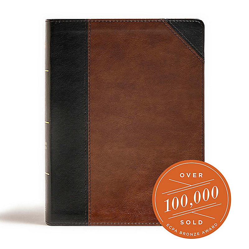 CSB Tony Evans Study Bible, Black/Brown LeatherTouch, Indexed
