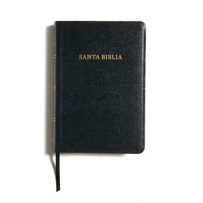RVR 1960 Biblia letra grande tamaño manual, negro imitación piel