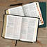 RVR 1960 Biblia letra grande tamaño manual, negro imitación piel