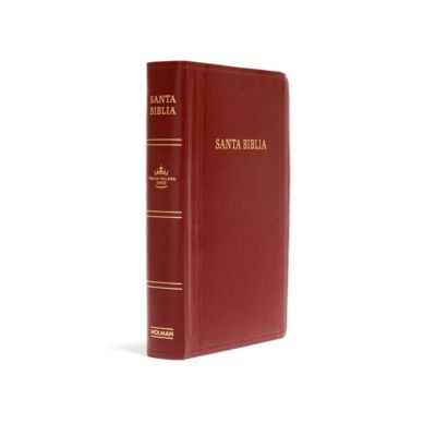 RVR 1960 Biblia letra grande tamaño manual, borgoña imitación piel