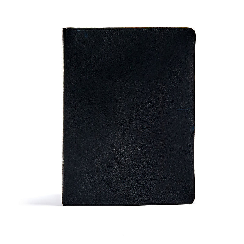 CSB Verse-by-Verse Reference Bible, Holman Handcrafted Collection, Black Premium Goatskin