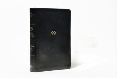 RVR 1960 Biblia temática de estudio, negro símil piel