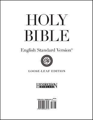 Loose-Leaf Bible-ESV-Pages Only | Hendrickson Publishers