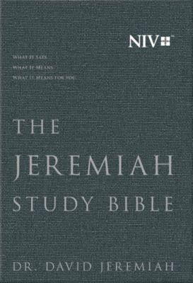 The Jeremiah Study Bible Niv Charcoal Gray Cloth Over Board Lifeway