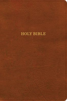 KJV Giant Print Reference Bible, Burnt Sienna LeatherTouch, Indexed