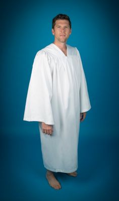 white robe for baptism