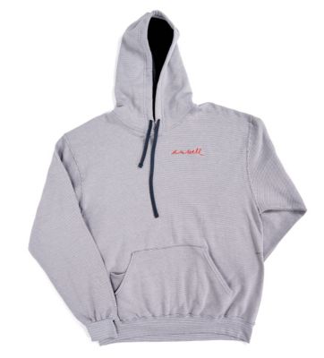 gray striped hoodie