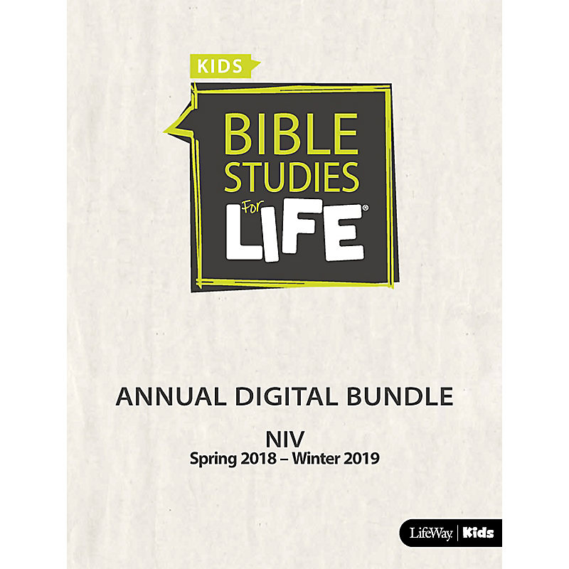Bible Studies for Life: Kids Annual Digital Bundle NIV (Spring 2018-Winter 2019)