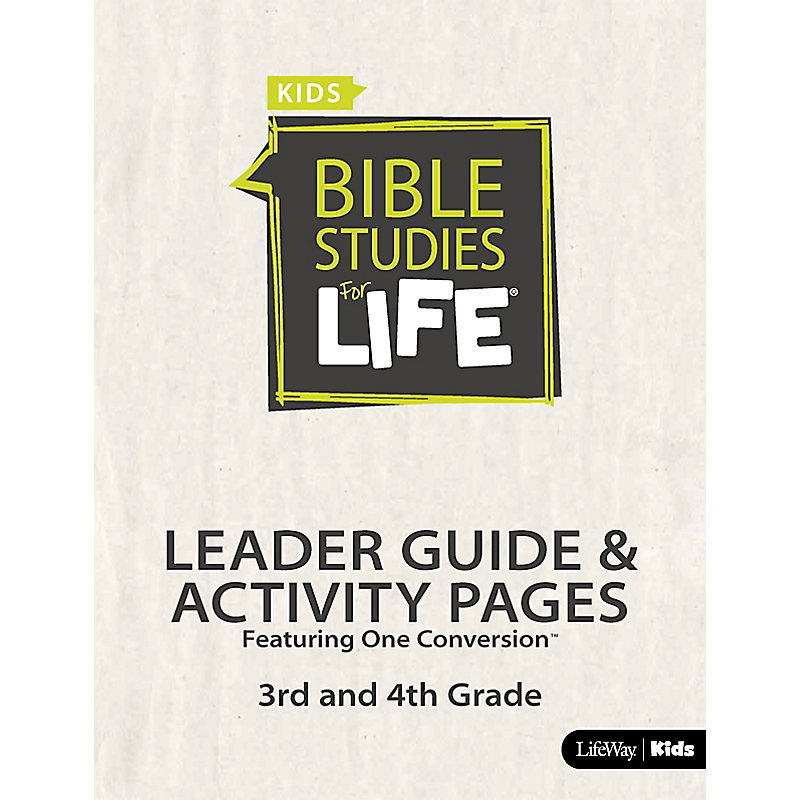 Bible Studies For Life: Kids Grades 3-4 Leader Guide/Activity Pages Digital Spring 2018