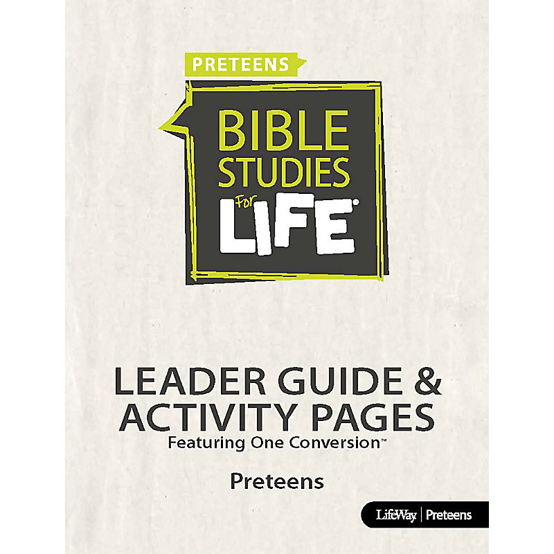 Bible Studies For Life: Preteens Leader Guide/Activity Pages Digital Summer 2018