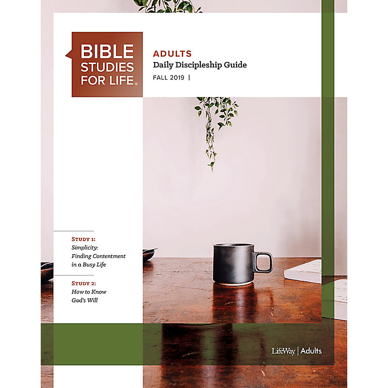 Bible Studies for Life: Adult Daily Discipleship Guide - Fall 2019