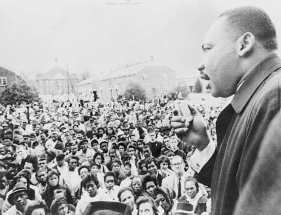 Dr. Martin Luther King, Jr. speaks in Selma, Ala.