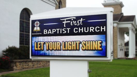 outdoor digital church signs