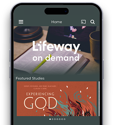 lifeway on demand app displayed on a phone