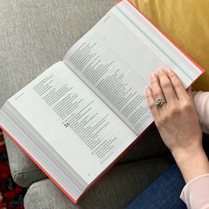 woman reading Bible