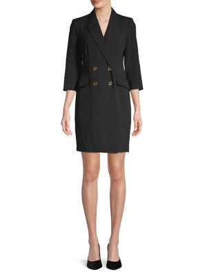 calvin klein double breasted blazer dress